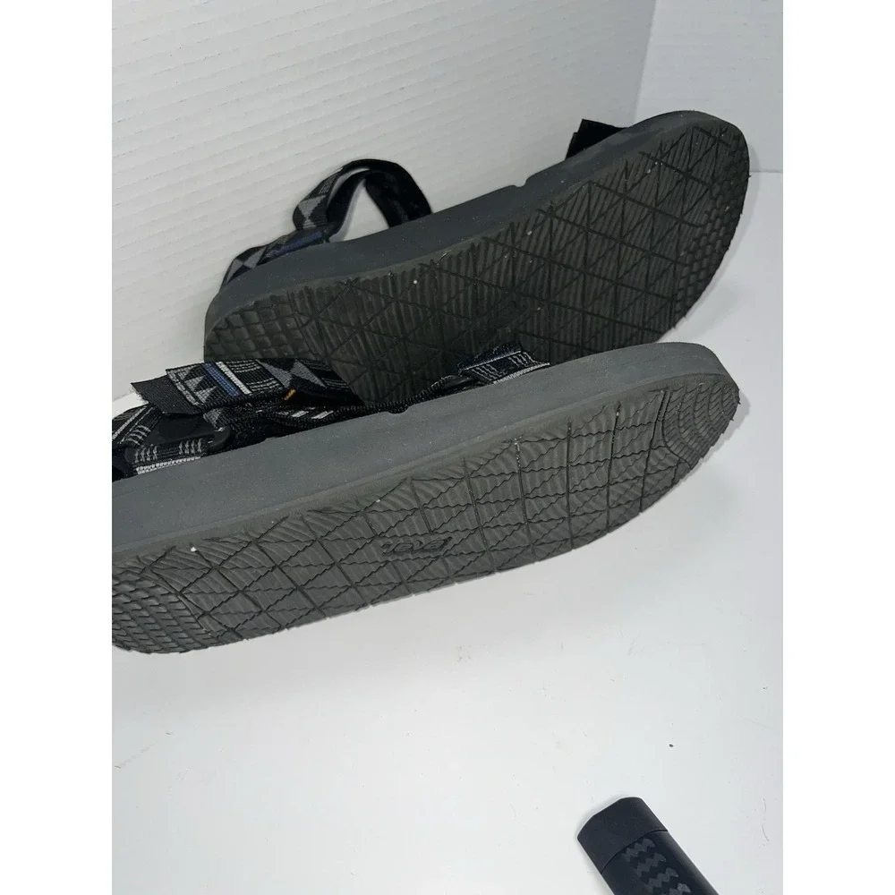 Teva Original Premier Mens Size S-M 8 Sandals Black Aztec Southwest Hiking Comfy